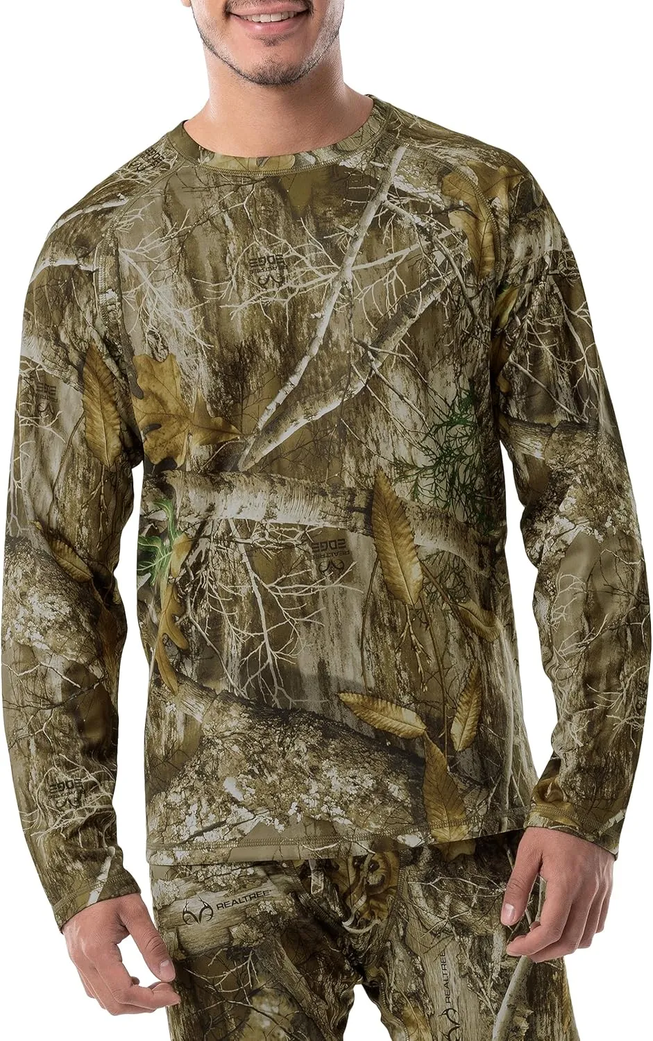 Realtree Men's Heavyweight Fleece Thermal Underwear Top