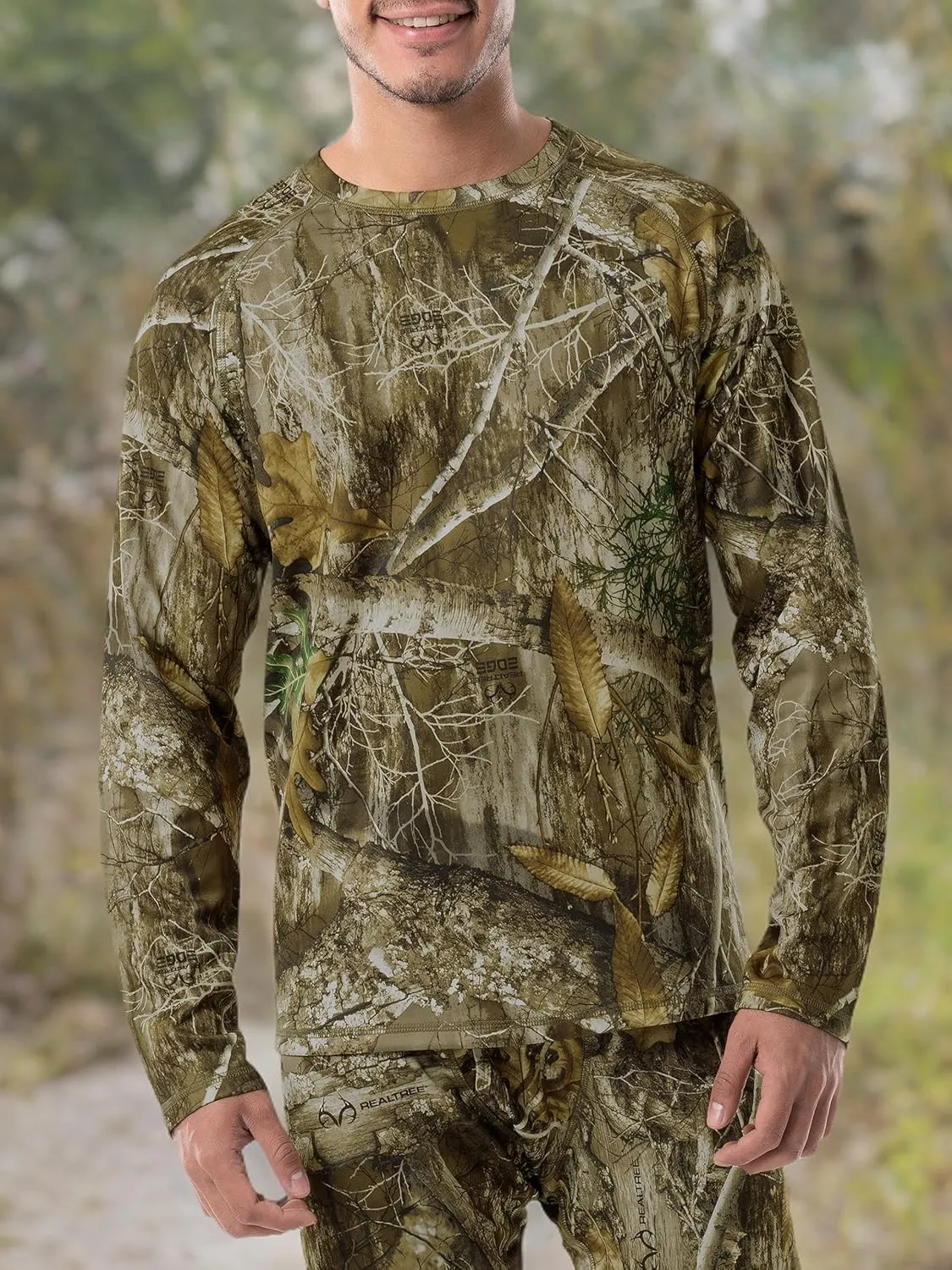 Realtree Men's Heavyweight Fleece Thermal Underwear Top