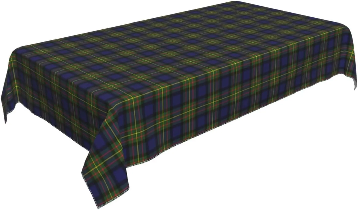 Rectangle Tablecloth Maclaren Modern Tartan Table Cover Decoration for Kitchen Home Party Decor 35 x 55 Inch