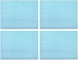 Rectangular Placemat (Pastel Blue, Set of 4) (4 Items)