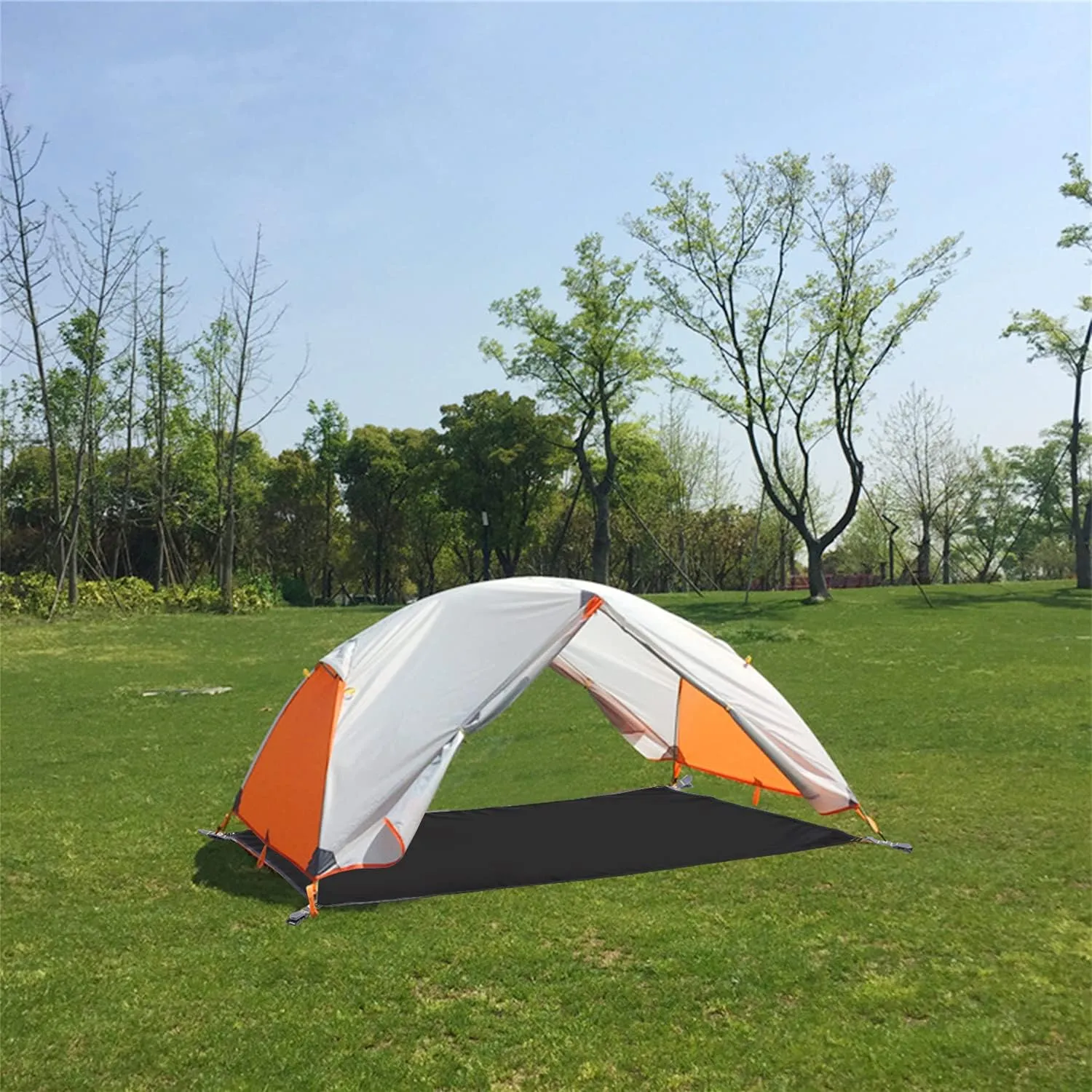 REDCAMP Ultralight Tent Footprint, PU 2000 Waterproof Camping Tent Tarp with Drawstring Carrying Bag