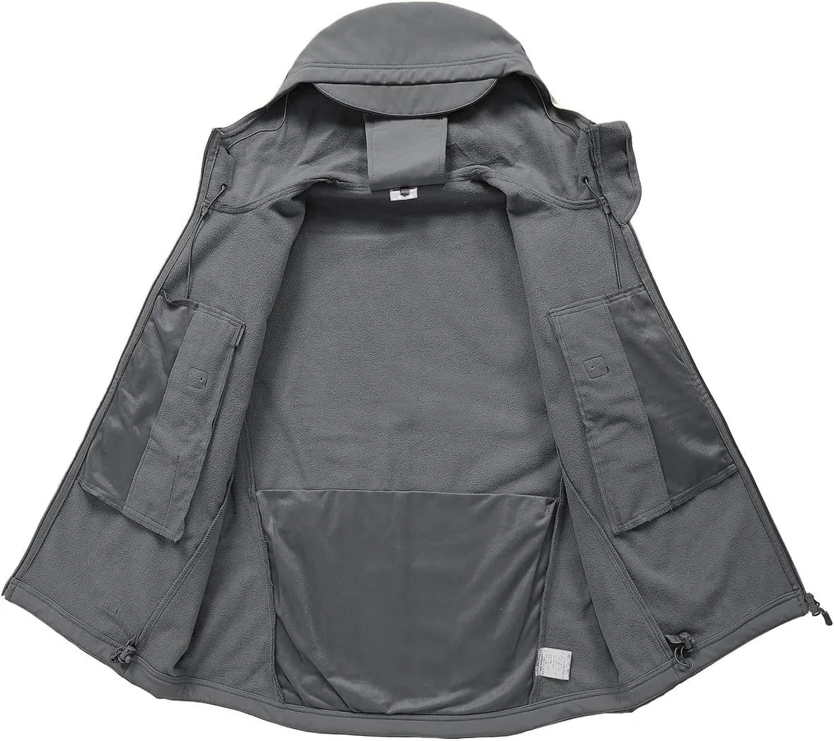 ReFire Gear Men's Army Special Ops Military Tactical Jacket Softshell Fleece Hooded Outdoor Coat