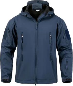 ReFire Gear Men's Army Special Ops Military Tactical Jacket Softshell Fleece Hooded Outdoor Coat