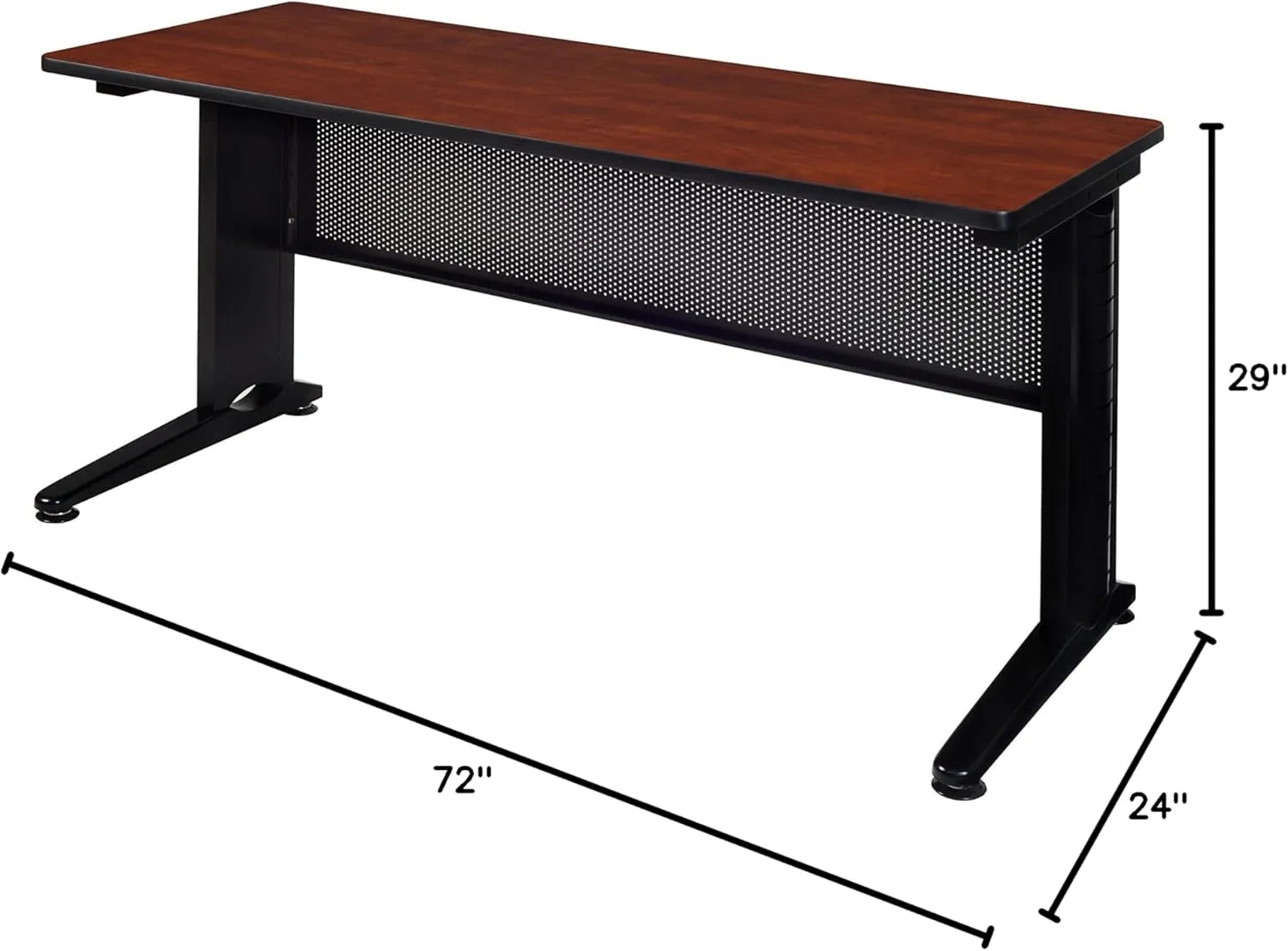 Regency Fusion 72" x 24" Training Table- Cherry