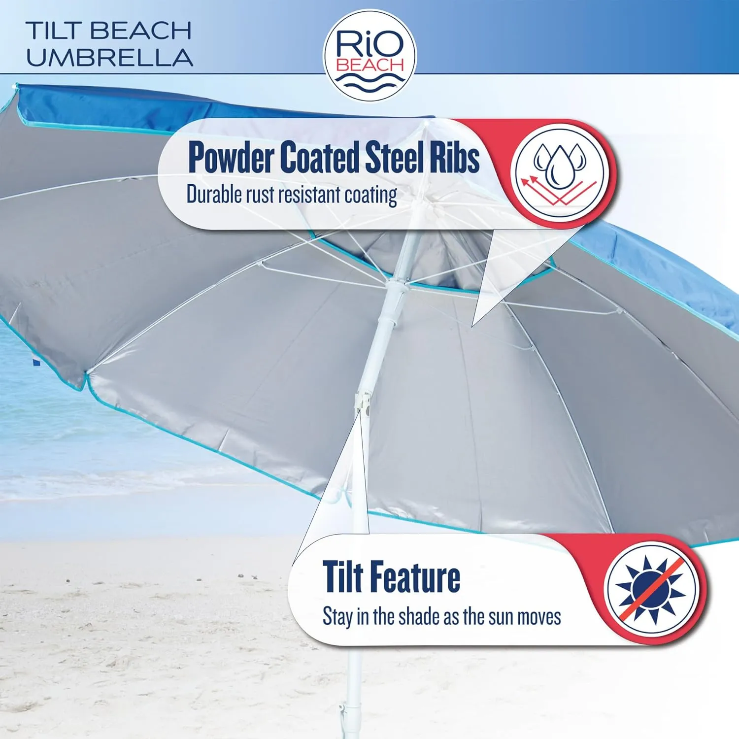 Rio Brands Beach Umbrella
