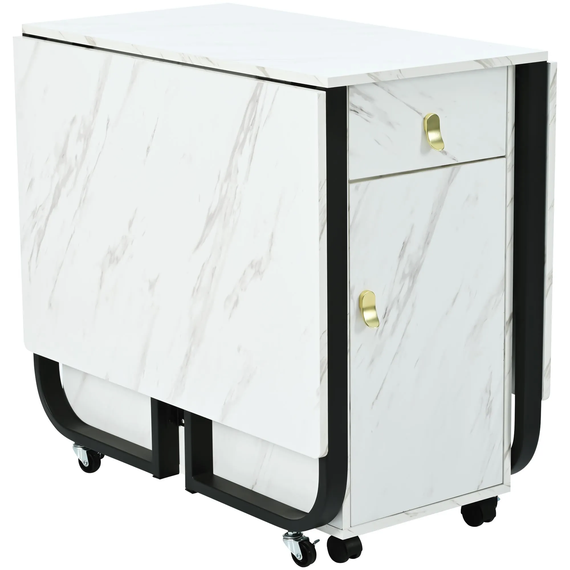 Rootz Foldable Dining Table - Convertible Table - Multi-Use Table - Elegant Design - 150cm x 80cm x 76cm