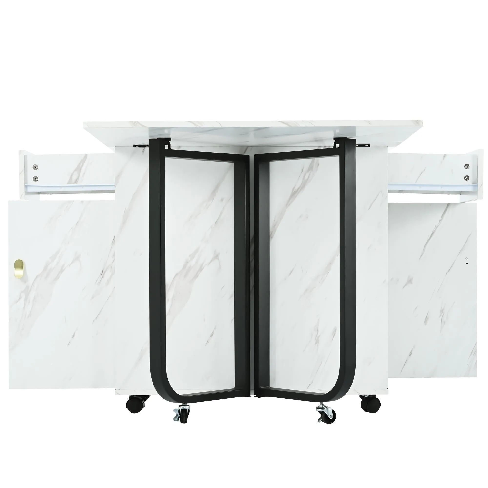 Rootz Foldable Dining Table - Convertible Table - Multi-Use Table - Elegant Design - 150cm x 80cm x 76cm