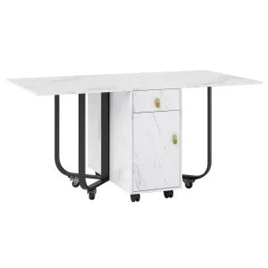 Rootz Foldable Dining Table - Convertible Table - Multi-Use Table - Elegant Design - 150cm x 80cm x 76cm