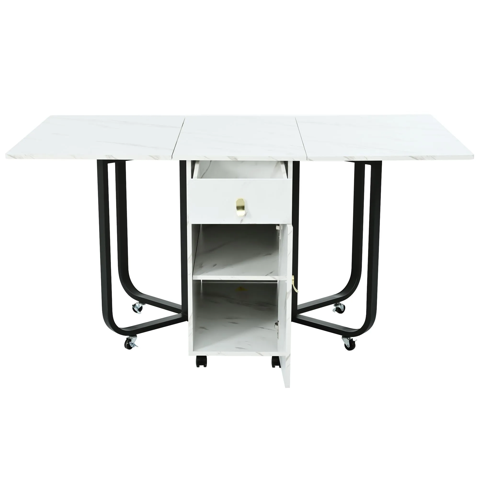 Rootz Foldable Dining Table - Convertible Table - Multi-Use Table - Elegant Design - 150cm x 80cm x 76cm