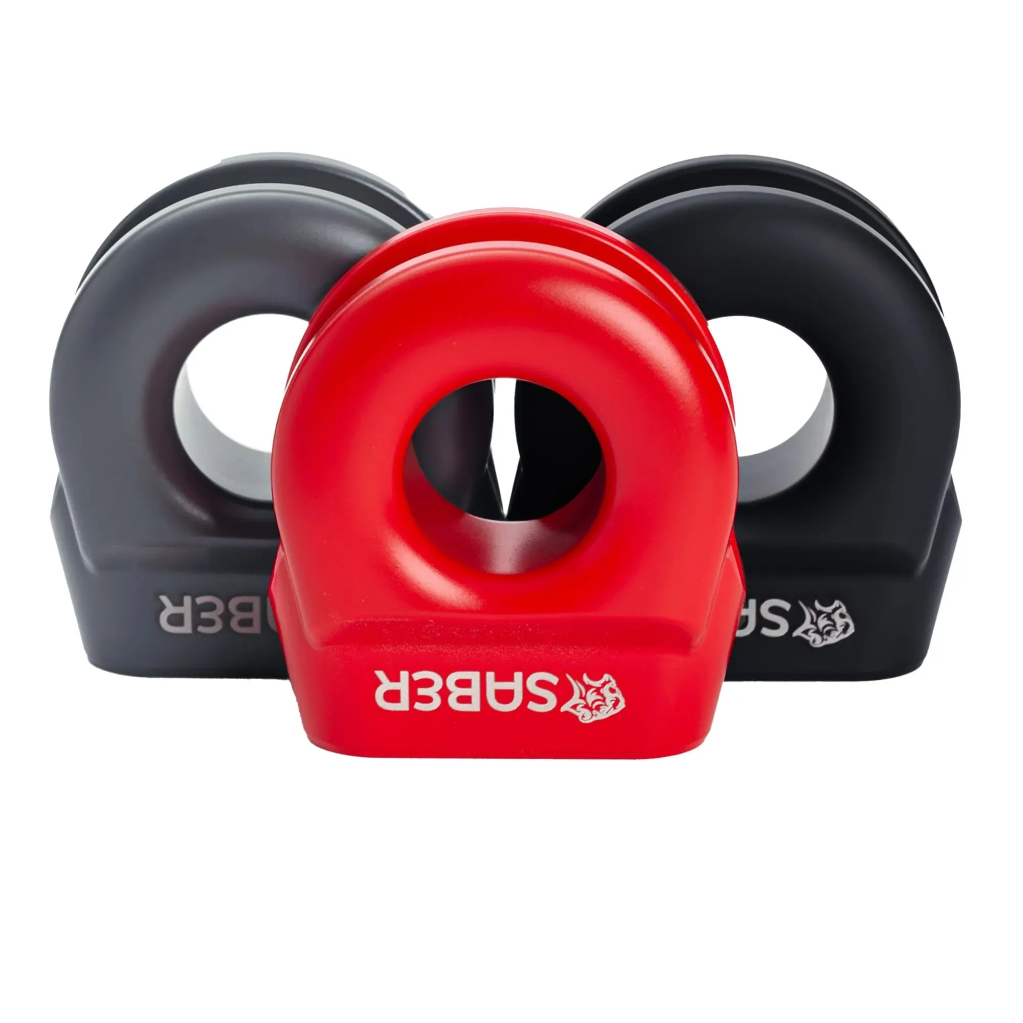 Saber 6061 Aluminium Spliced Winch Thimble UPDATED DESIGN - Cerakote Red