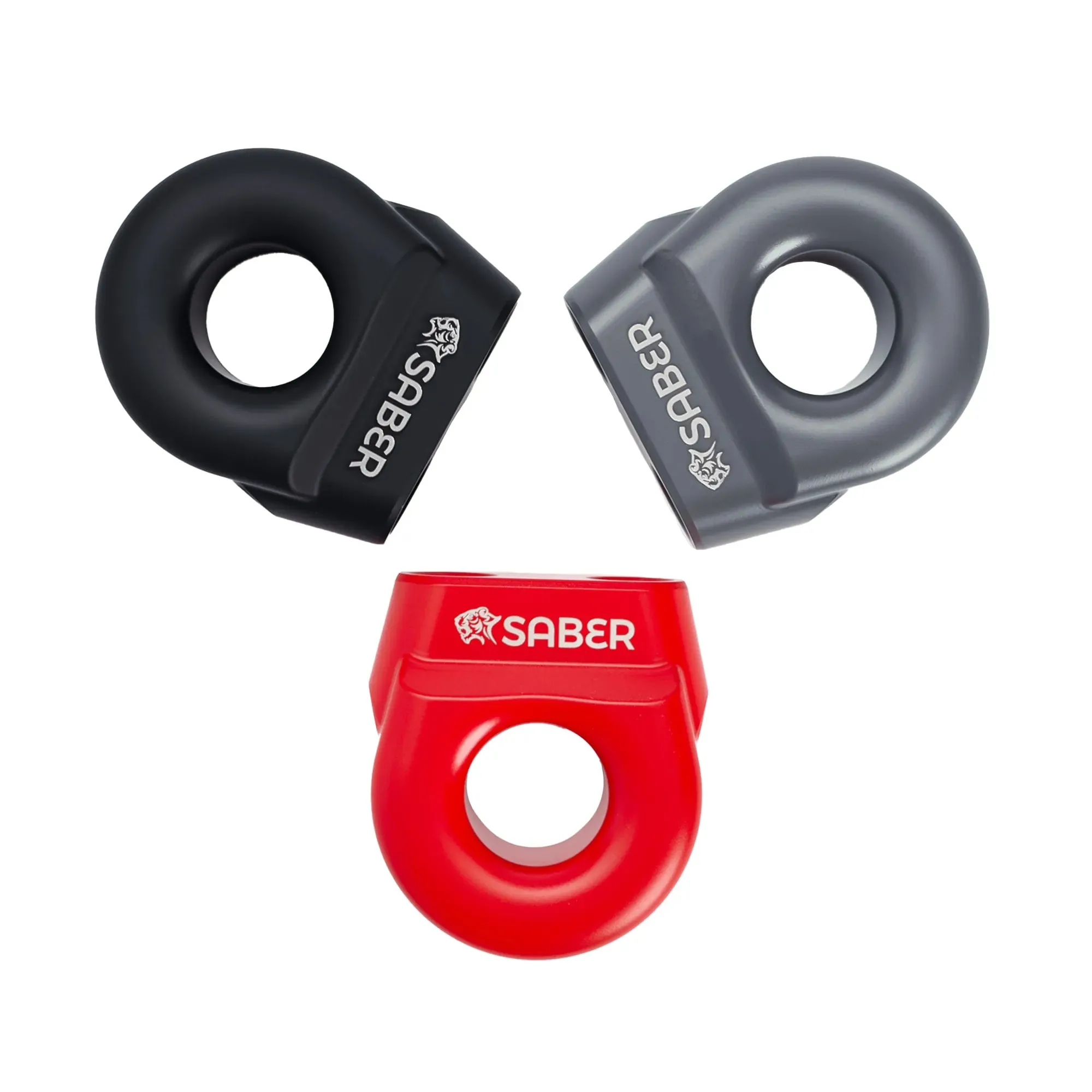 Saber 6061 Aluminium Spliced Winch Thimble UPDATED DESIGN - Cerakote Red
