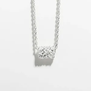 SAMPLE SALE | MATRIX BEAD NECKLACE | SILVER