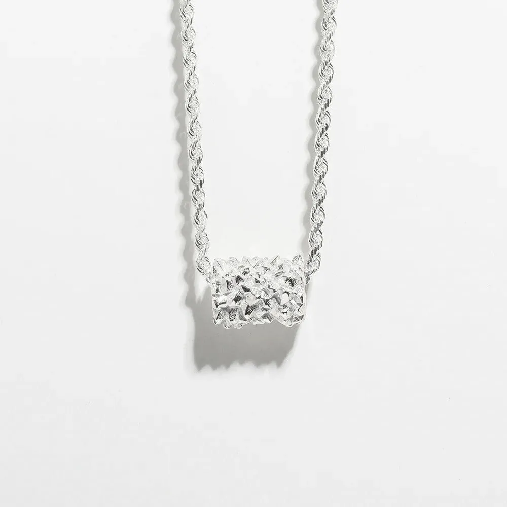 SAMPLE SALE | MATRIX BEAD NECKLACE | SILVER