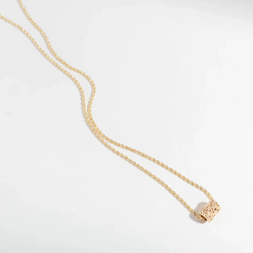 SAMPLE SALE | MATRIX BEAD NECKLACE | SILVER