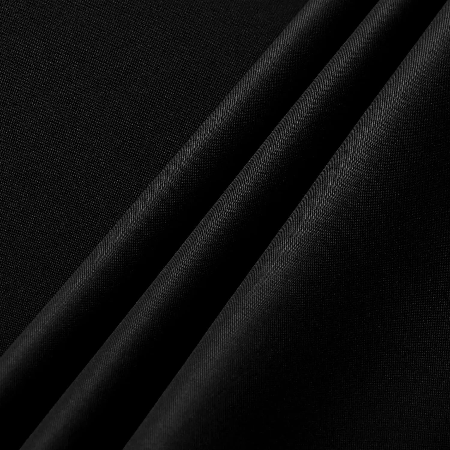 sancua 2 Pack Black Tablecloth 60 x 102 Inch, Rectangle 6 Feet Table Cloth - Stain and Wrinkle Resistant Washable Polyester Table Cover for Dining Tables, Buffet Parties and Camping