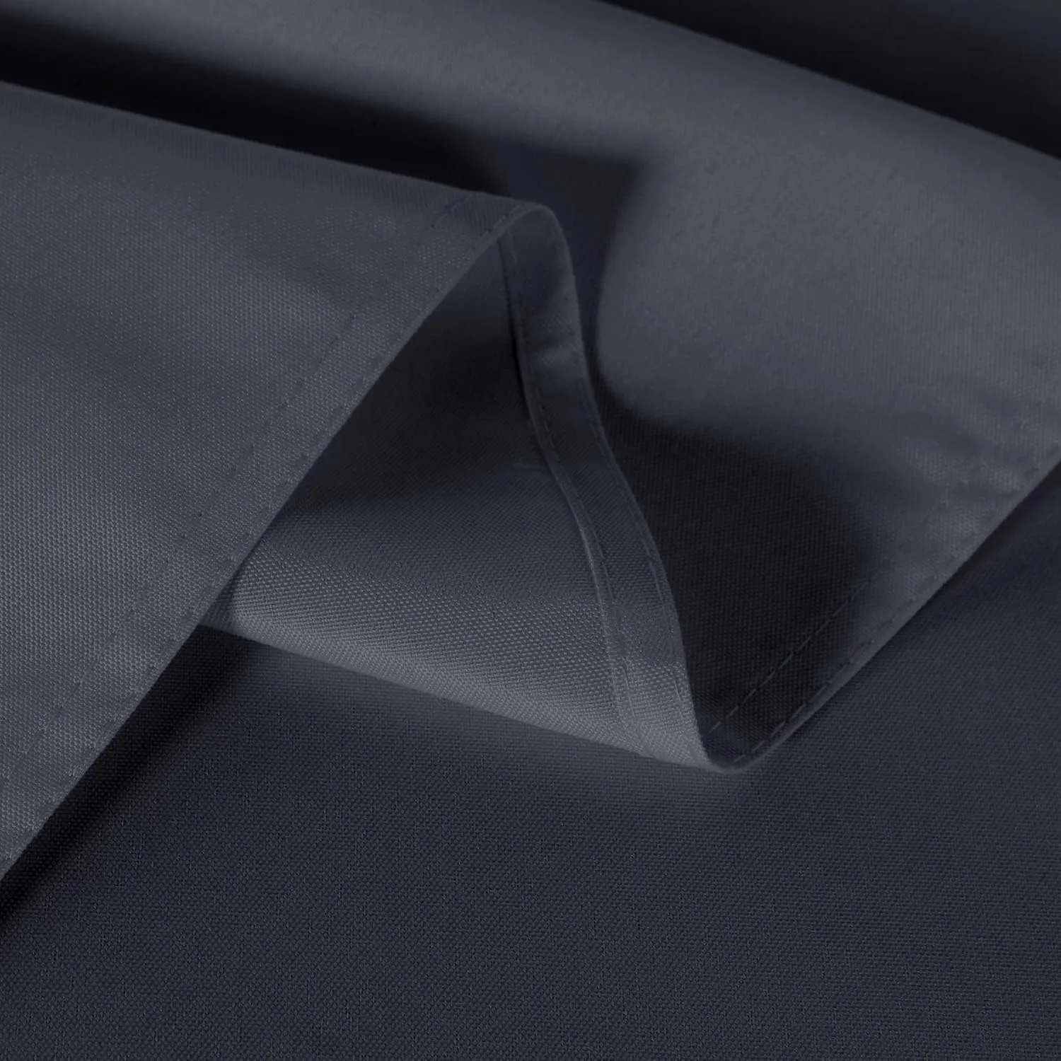 sancua 2 Pack Dark Grey Tablecloth 54 x 54 Inch, Stain and Wrinkle Resistant Square Table Cloth - Washable Polyester Table Cover for Dining Tables, Buffet Parties and Camping