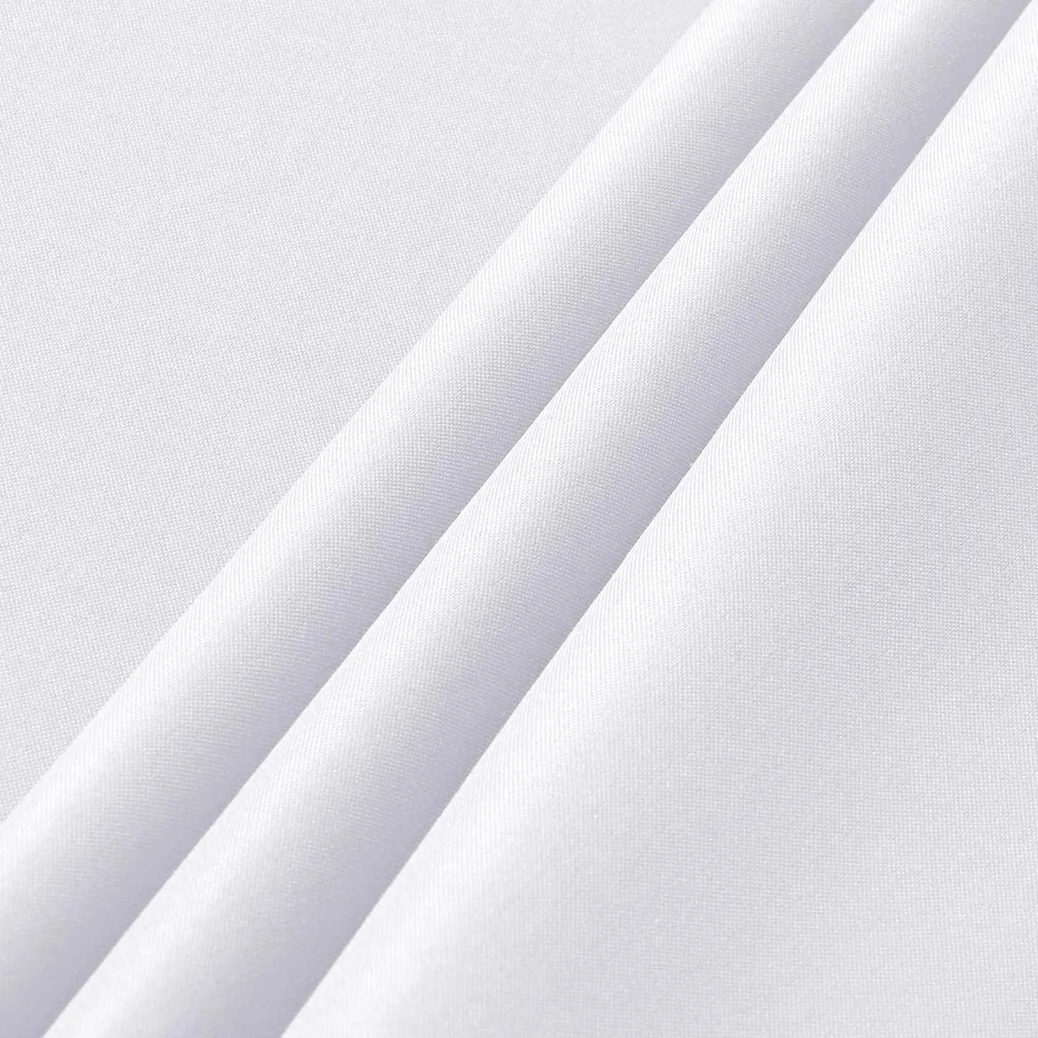 sancua 2 Pack White Tablecloth 60 x 102 Inch, Rectangle 6 Feet Table Cloth - Stain and Wrinkle Resistant Washable Polyester Table Cover for Dining Tables, Buffet Parties and Camping