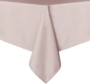 sancua Rectangle Tablecloth - 60 x 84 Inch - Stain and Wrinkle Resistant Washable Polyester Table Cloth, Decorative Fabric Table Cover for Dining Tables, Buffet Parties and Camping, Blush