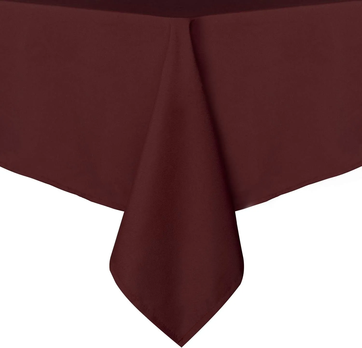 sancua Rectangle Tablecloth - 60 x 84 Inch - Stain and Wrinkle Resistant Washable Polyester Table Cloth, Decorative Fabric Table Cover for Dining Tables, Buffet Parties and Camping, Burgundy