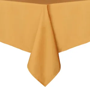 sancua Rectangle Tablecloth - 60 x 84 Inch - Stain and Wrinkle Resistant Washable Polyester Table Cloth, Decorative Fabric Table Cover for Dining Tables, Buffet Parties and Camping, Gold