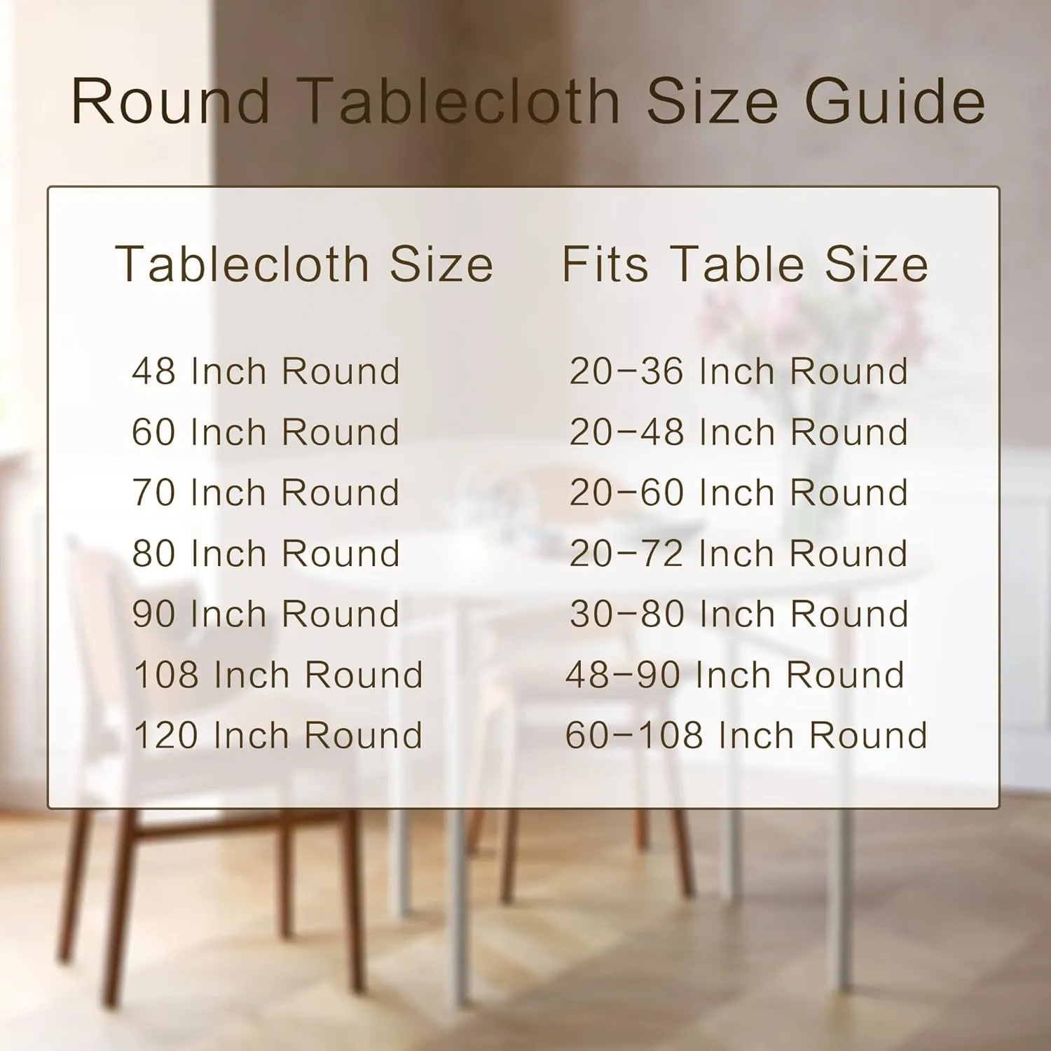 sancua Round Tablecloth - 48 Inch - Water Resistant Spill Proof Washable Polyester Table Cloth Decorative Fabric Table Cover for Dining Tables, Buffet Parties and Camping, Blush