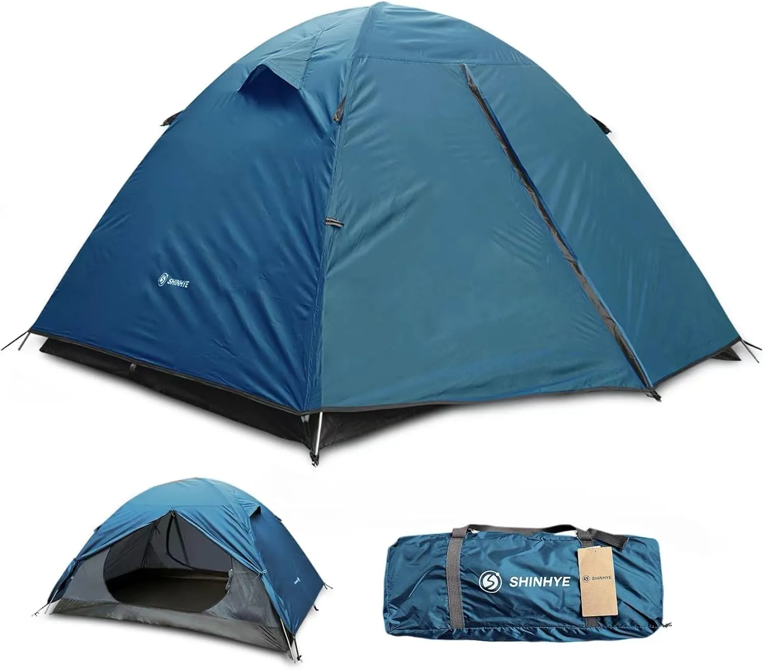 ShinHye Backpacking Tent for Camping, 1/2 Person Ultralight Backpacking Tent Easy Setup Tents Waterproof Lightweight Hiking Tents for Outdoor