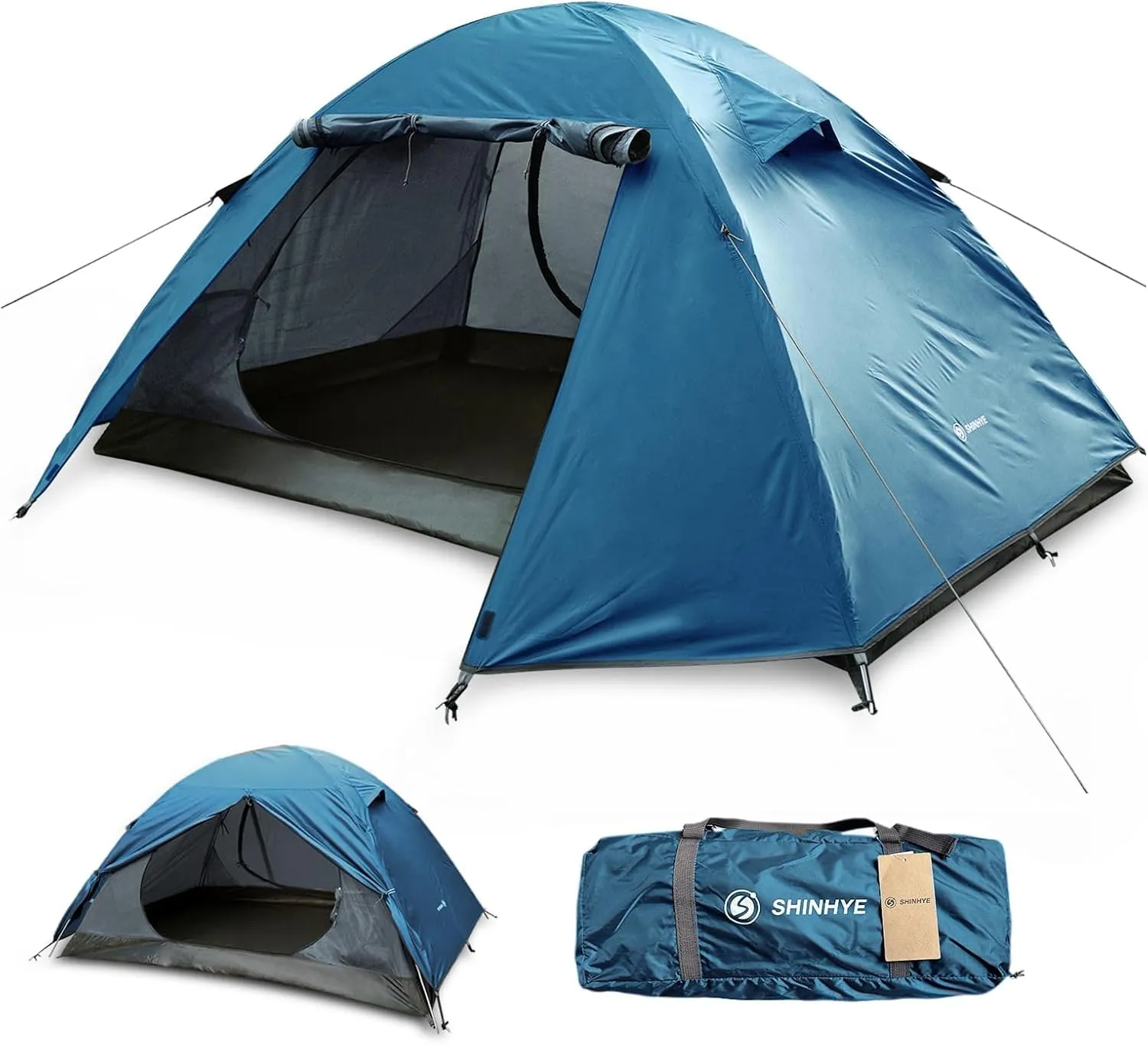 ShinHye Backpacking Tent for Camping, 1/2 Person Ultralight Backpacking Tent Easy Setup Tents Waterproof Lightweight Hiking Tents for Outdoor