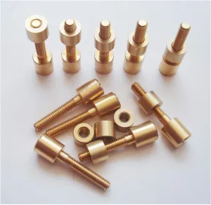 SICODA 10 sets/lot Bolts Screw Fasteners for knife maker,5/16" Diameter Head.EDC Tactical Survival Nuts and Bolts knife shaft fasteners (brass)