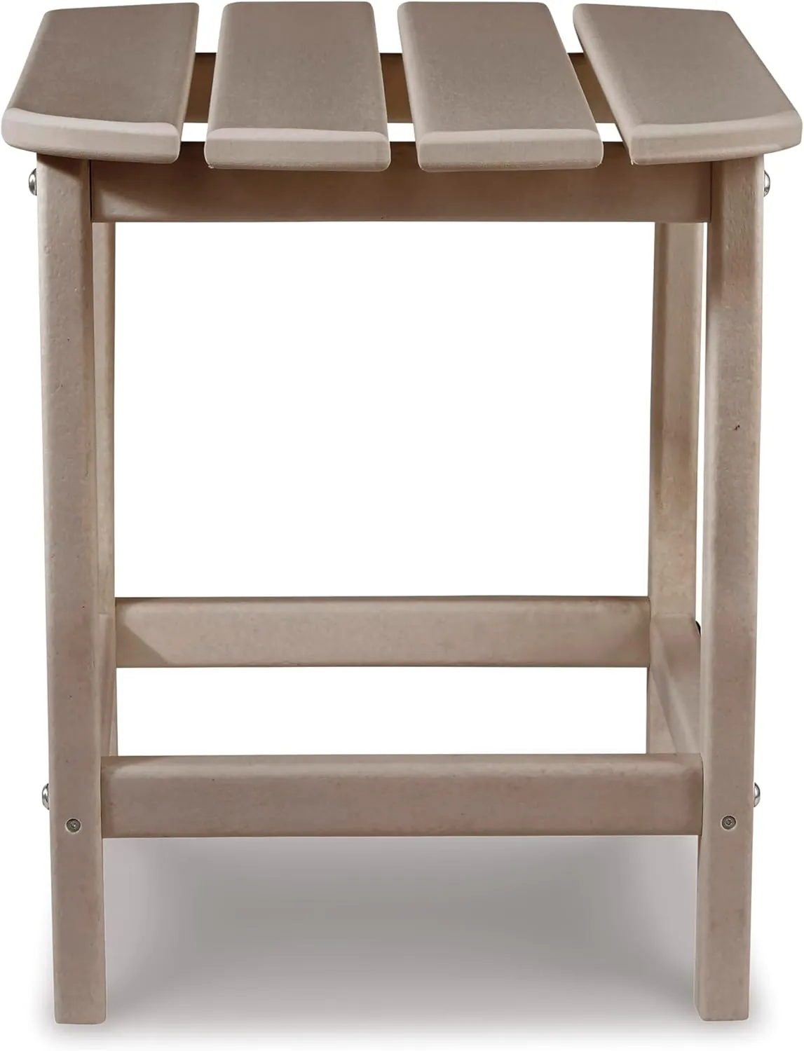 Signature Design by Ashley Sundown Treasure Outdoor Patio HDPE Weather Resistant End Table, Brown