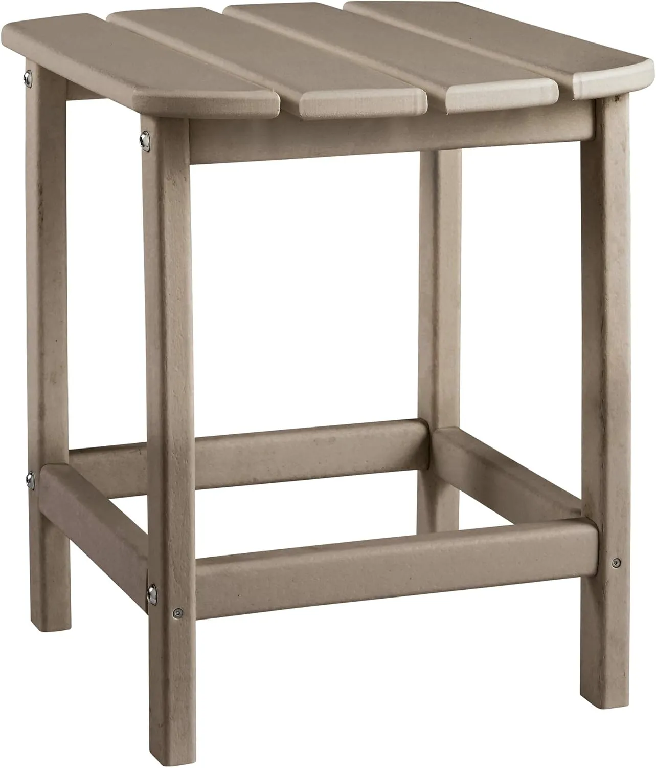 Signature Design by Ashley Sundown Treasure Outdoor Patio HDPE Weather Resistant End Table, Brown