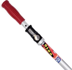 SKIMLITE MANUFACTURING Snaplite Telescopic Pool Pole 16 Ft Adjustable Cleaning Poles Push Button Lock Light Weight Easy Grip, Includes Universal Threaded Adapter for Skimmer Net Brush Vacuum Head