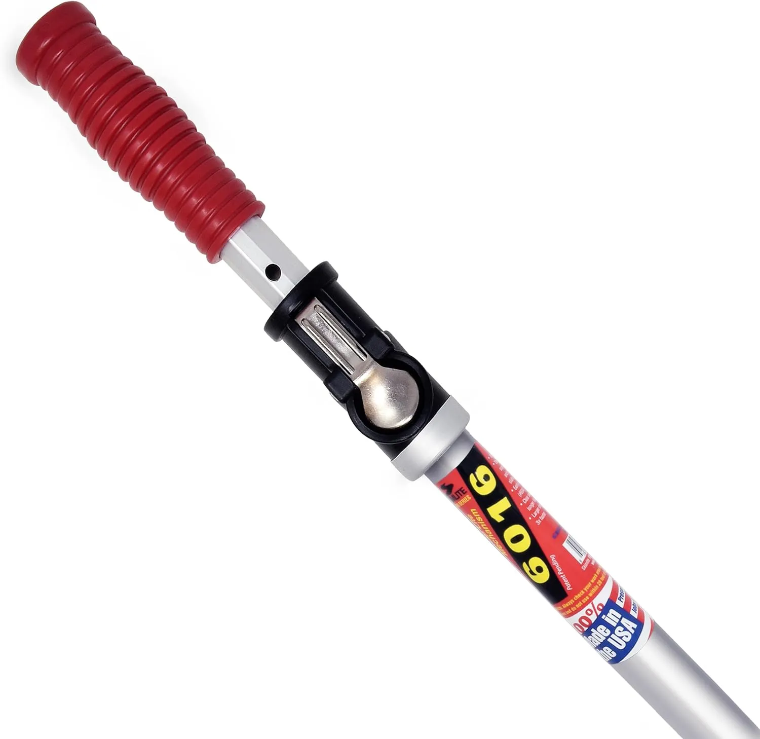 SKIMLITE MANUFACTURING Snaplite Telescopic Pool Pole 16 Ft Adjustable Cleaning Poles Push Button Lock Light Weight Easy Grip, Includes Universal Threaded Adapter for Skimmer Net Brush Vacuum Head
