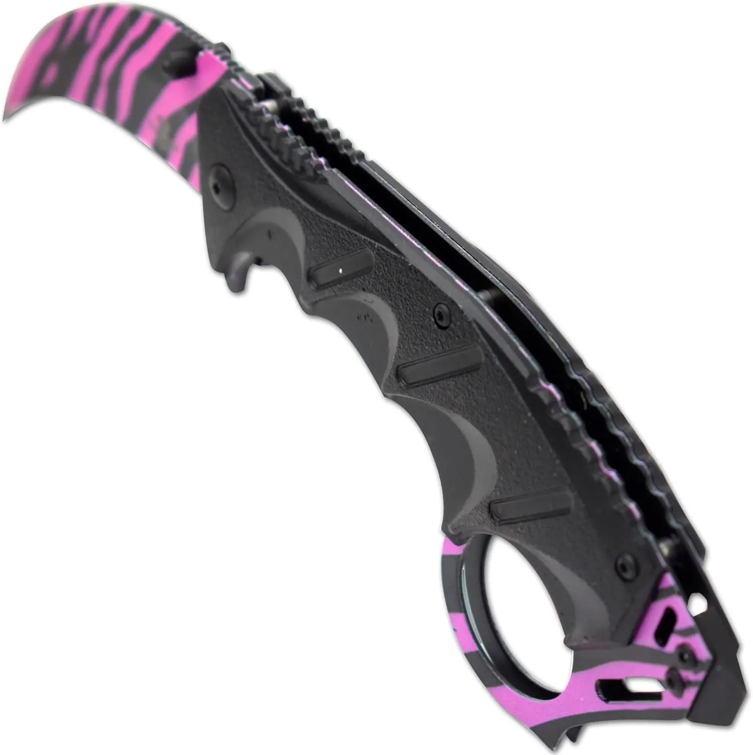 Snake Eye Tactical Everyday Carry Assist Style Folding Pocket Knife EDC (Pink)