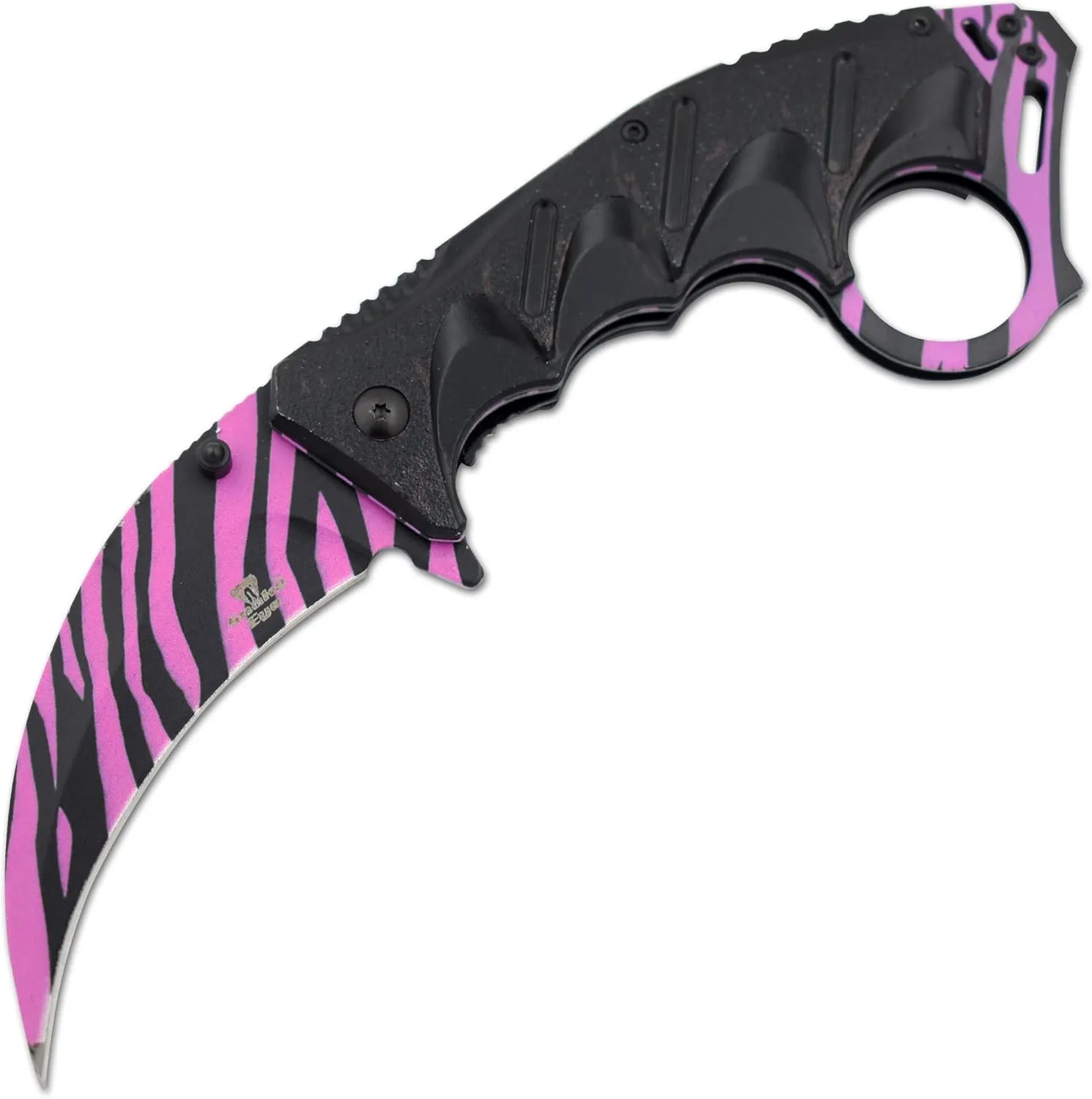 Snake Eye Tactical Everyday Carry Assist Style Folding Pocket Knife EDC (Pink)