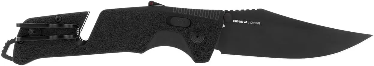 SOG Trident at Ambidextrous Professional Straight Folding Knives | Heat-Treated CRYO D2 3.75" Stainless Steel Blade