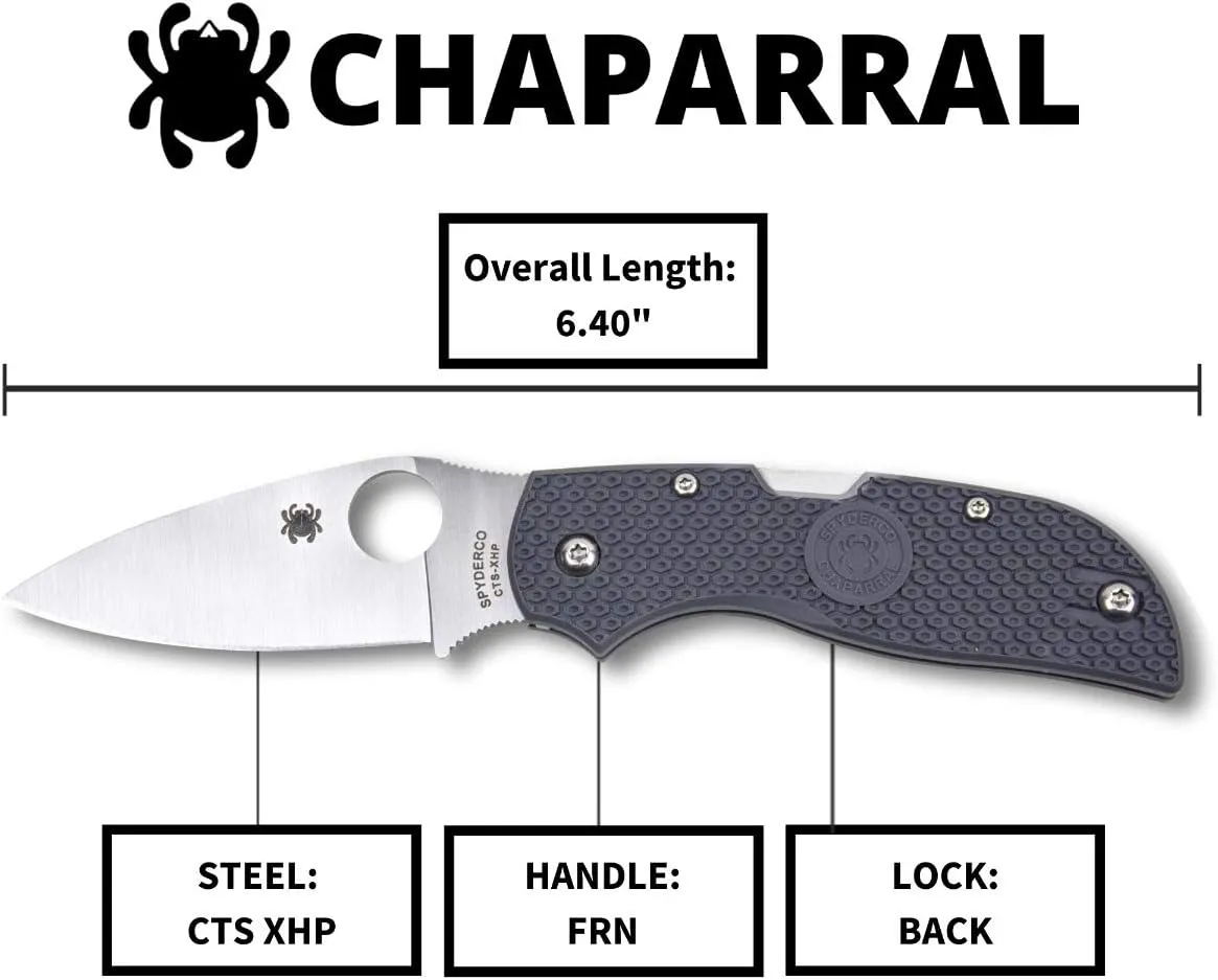 Spyderco Chaparral Lightweight Prestige Folding Knife C152PGY