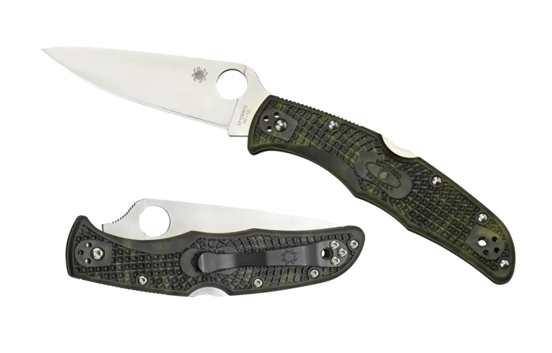 Spyderco Endura 4 FRN Zome Green C10ZFPGR Folding Plain Edge Pocket Knife