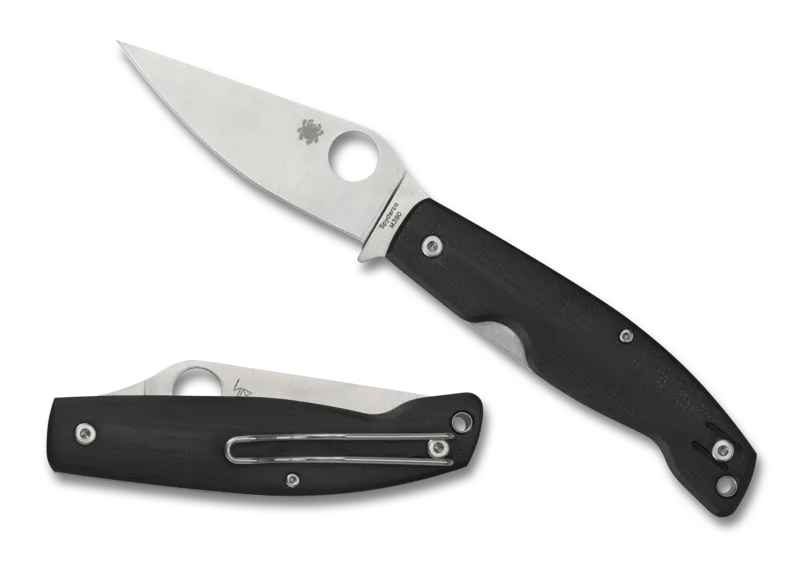Spyderco Ethnic Series Pattadese 3.22" Plain Edge Folding Pocket Knife (C257GP)