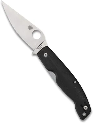 Spyderco Ethnic Series Pattadese 3.22" Plain Edge Folding Pocket Knife (C257GP)