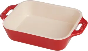Staub Ceramic 13" x 9" Rectangular Baking Dish - Cherry