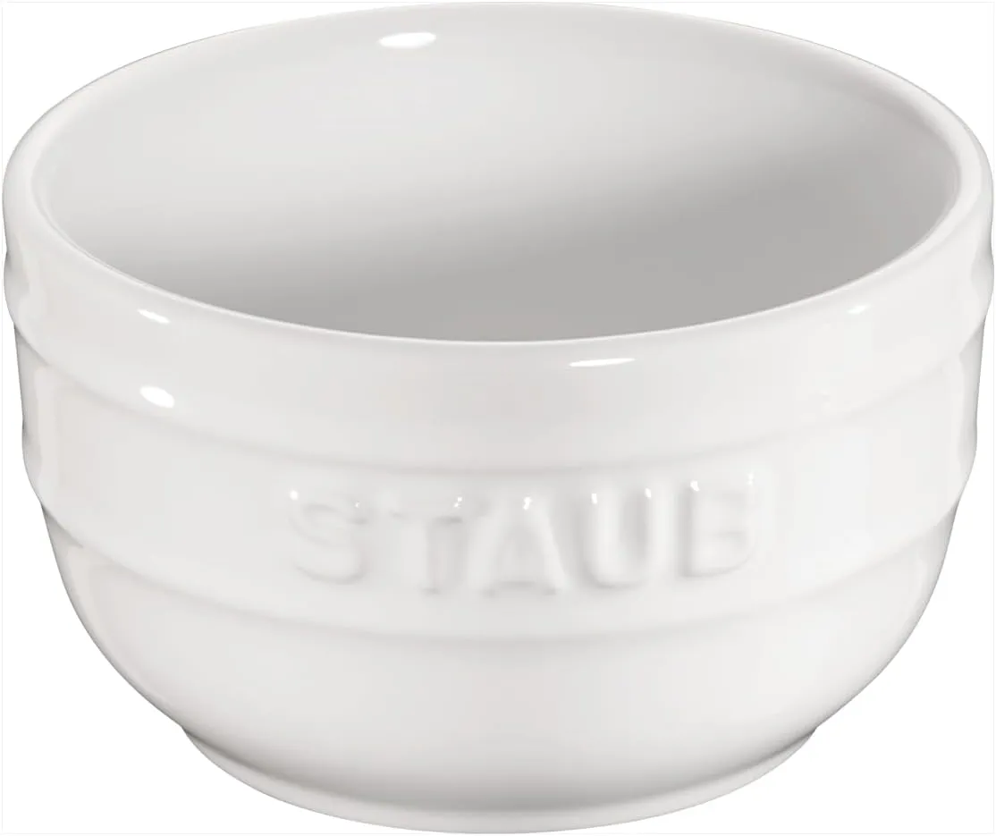 STAUB Ceramics Prep Bowl Set, 2-piece, White