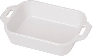 STAUB Ceramics Rectangular Baking Dish, 10.5x7.5-inch, White