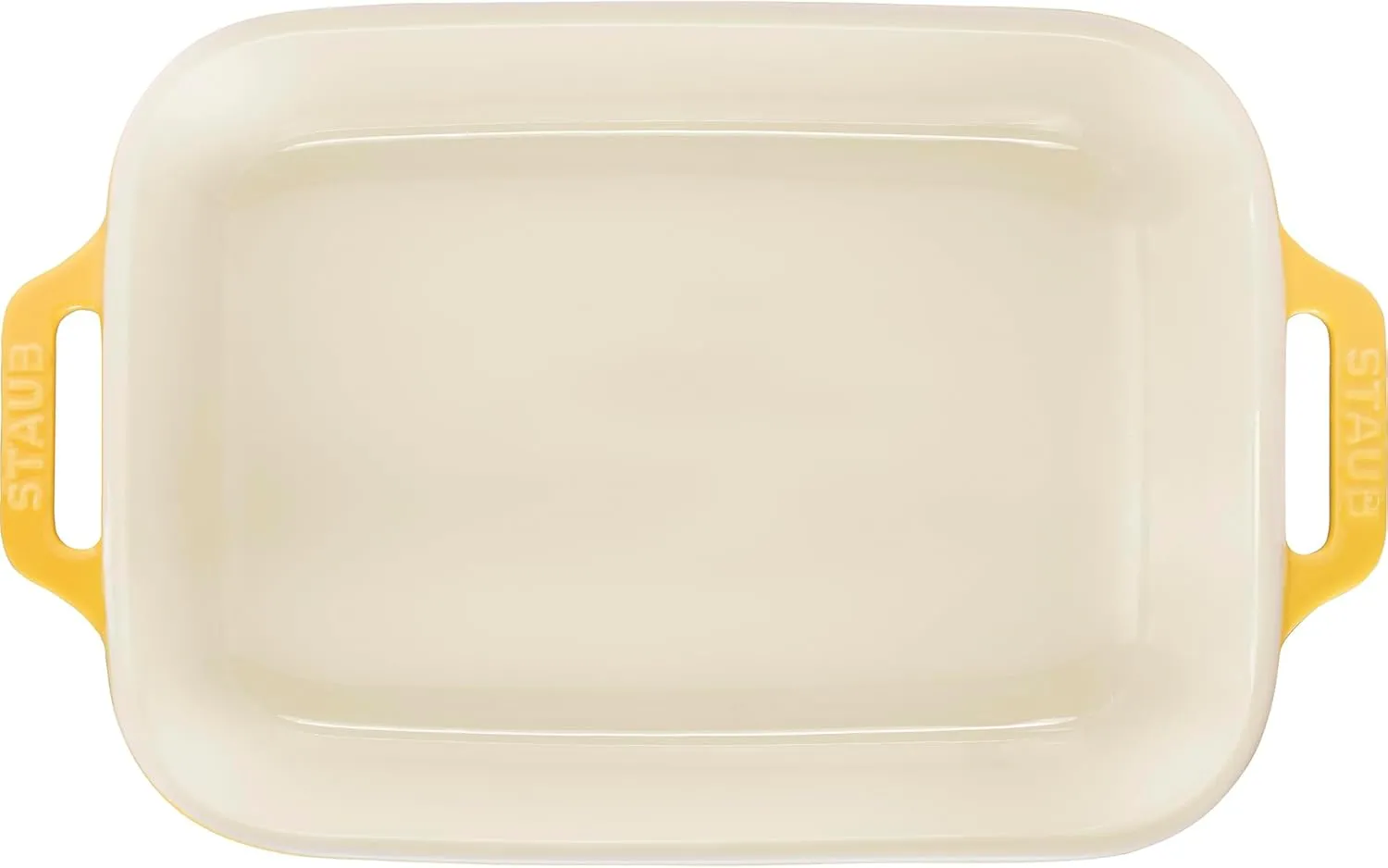STAUB Stoneware Gratins Ceramics 3-pc Rectangular Baking Dish Set-Citron