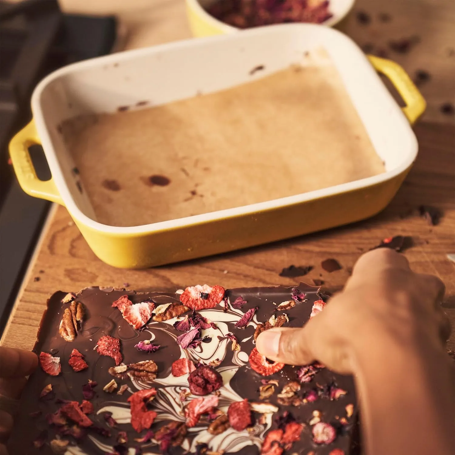 STAUB Stoneware Gratins Ceramics 3-pc Rectangular Baking Dish Set-Citron