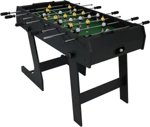 Sunnydaze 48-Inch Foldable Foosball Table - Indoor Game Table for Kids with Hollow Metal Rods, 2 Balls, Score Keeper