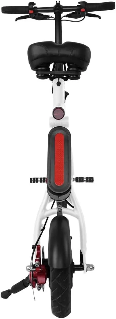 Swagtron Swagcycle Pro Pedal-Free App-Enabled Folding Electric Bike with USB Port to Charge on The Go