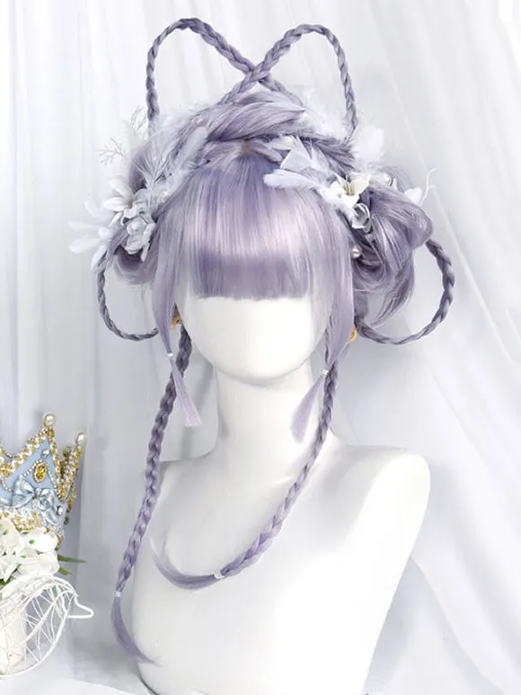 Sweet Lolita Wig Lavender Long Heat-resistant Fiber Lolita Accessories