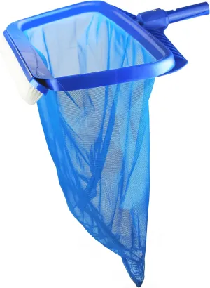 SWIMLINE HYDROTOOLS 8041 Leaf Net For Inground Above Ground Pool Pond | Extra Large Skimmer Net Cleaning Tool Ultra Fine Deep Mesh Bag | Durable Reinforced Plastic Frame With Brush | Debris Pickup
