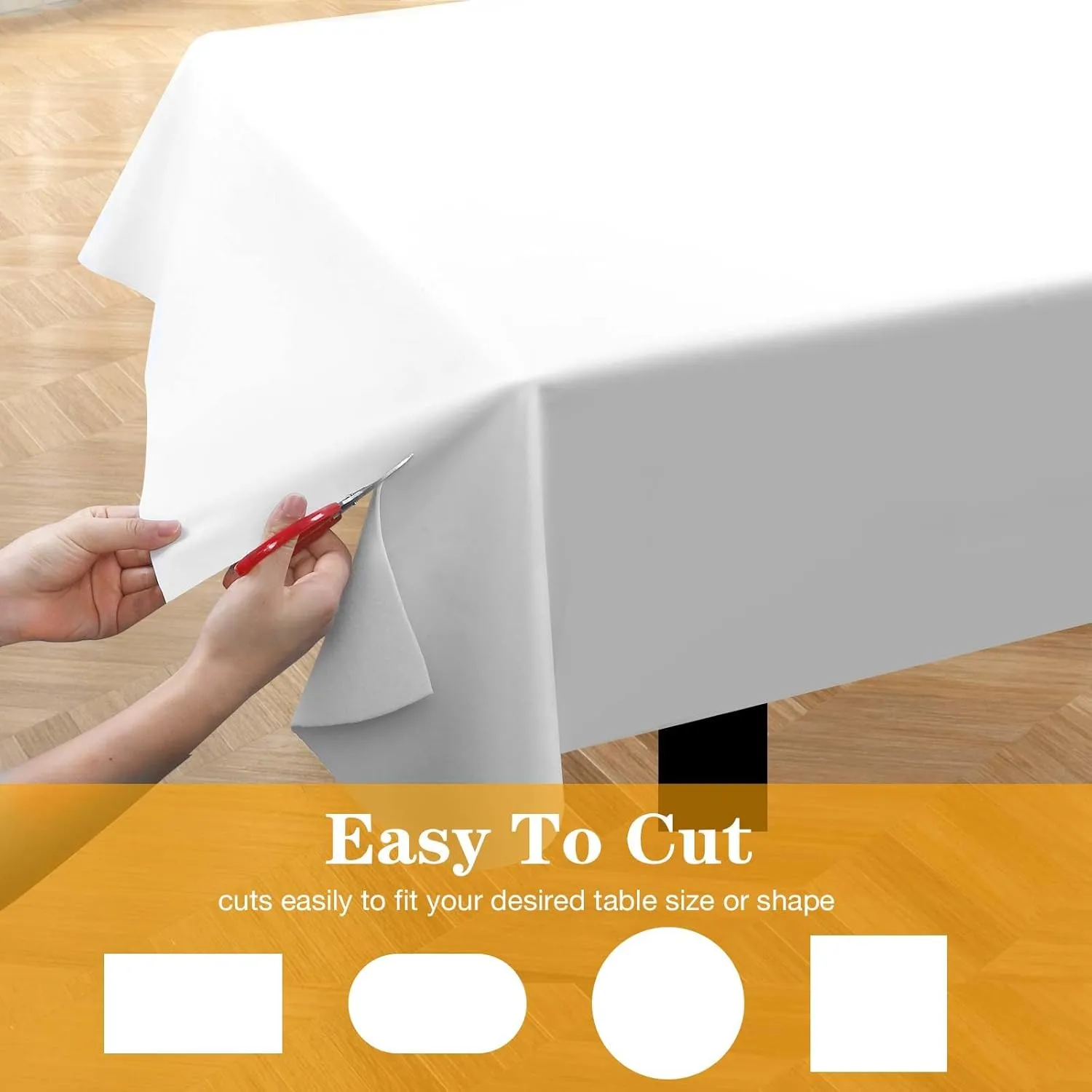 Table Protector Pad Vinyl Tablecloth with Flannel Backing Table Padding Under Tablecloth Reusable Table Cloth, Waterproof, Heat Resistant, 54" x 72" Rectangle