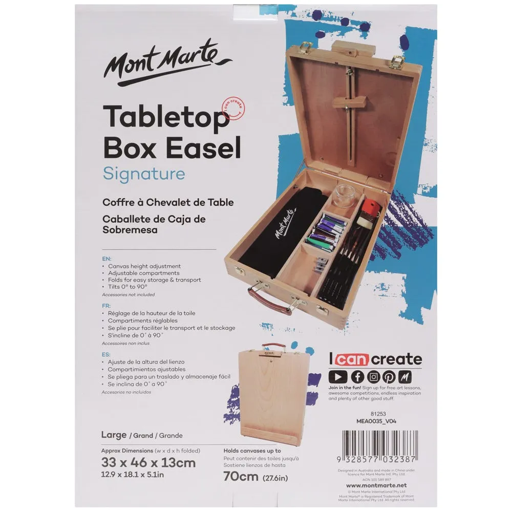 Tabletop Box Easel Signature - Large